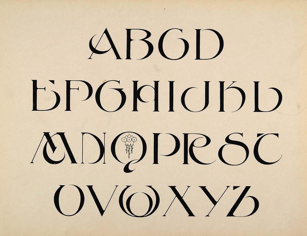 Art Nouveau Alphabet