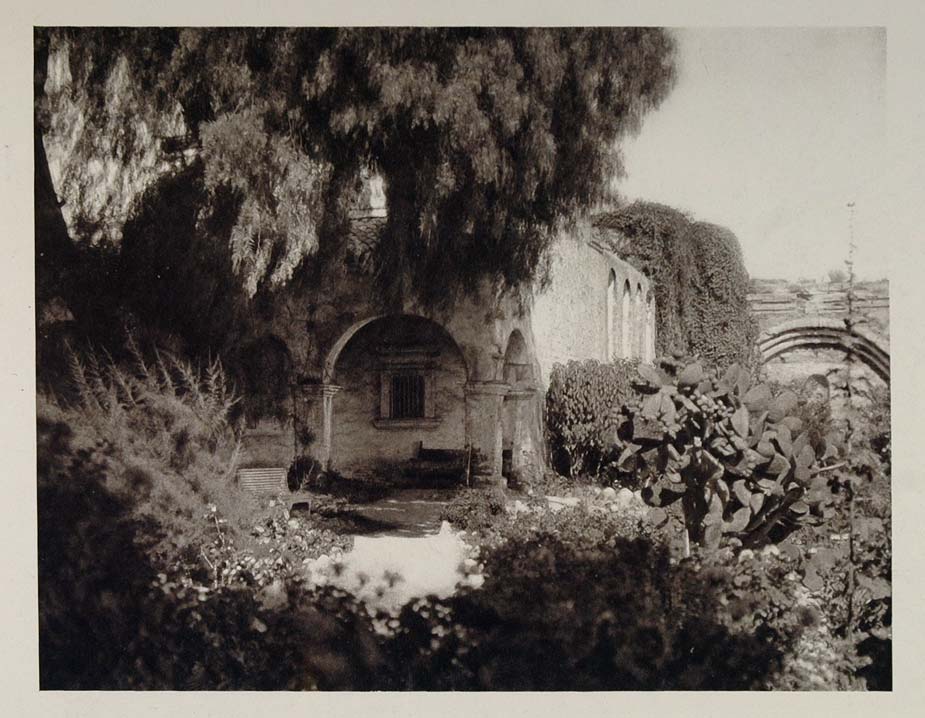 1927 Cloisters Mission San Juan Capistrano California Original Photogravure  