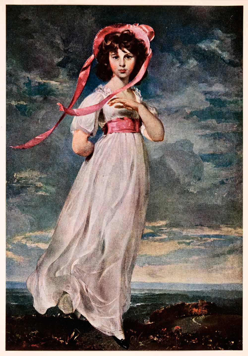 1939 Tipped-In Print Pinkie Thomas Lawrence Mary Moulton-Barrett ...