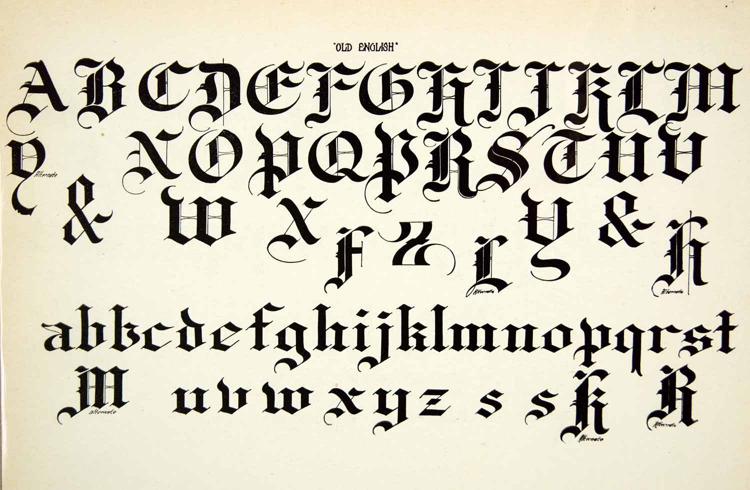 1937-print-old-english-typeface-alphabet-letter-art-fancy-graphic-frank-atkinson-ebay