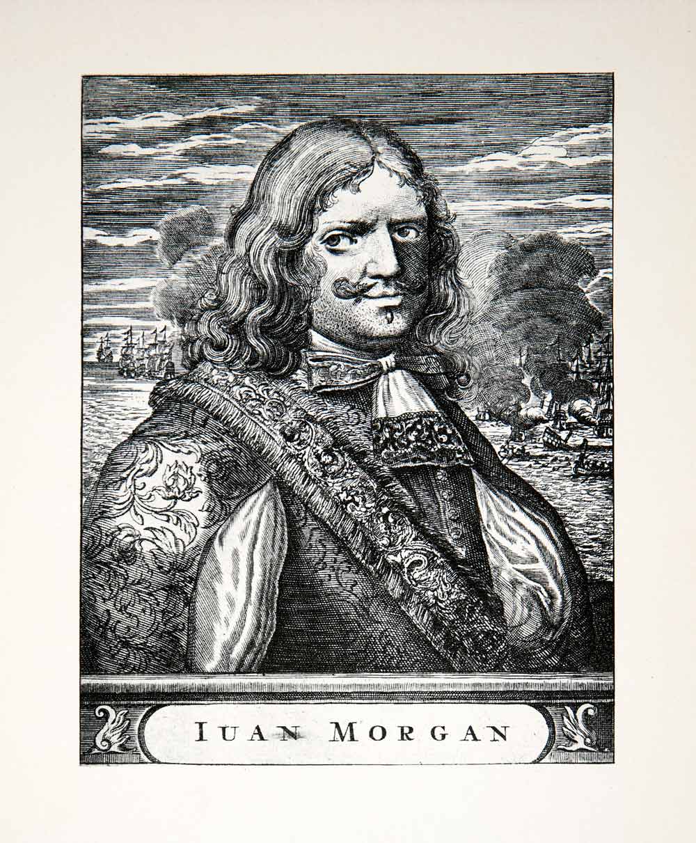  captain henry morgan royal navy privateer buccaneer portrait costume