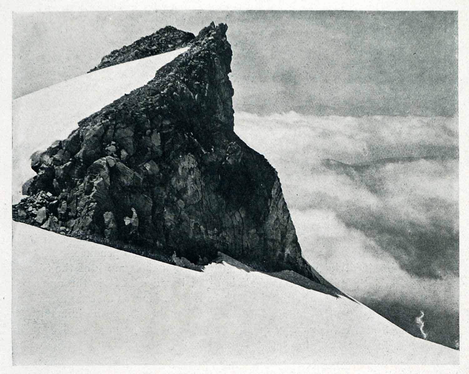1910 Print Tahoma Glaciers Fork Nisqually BIG