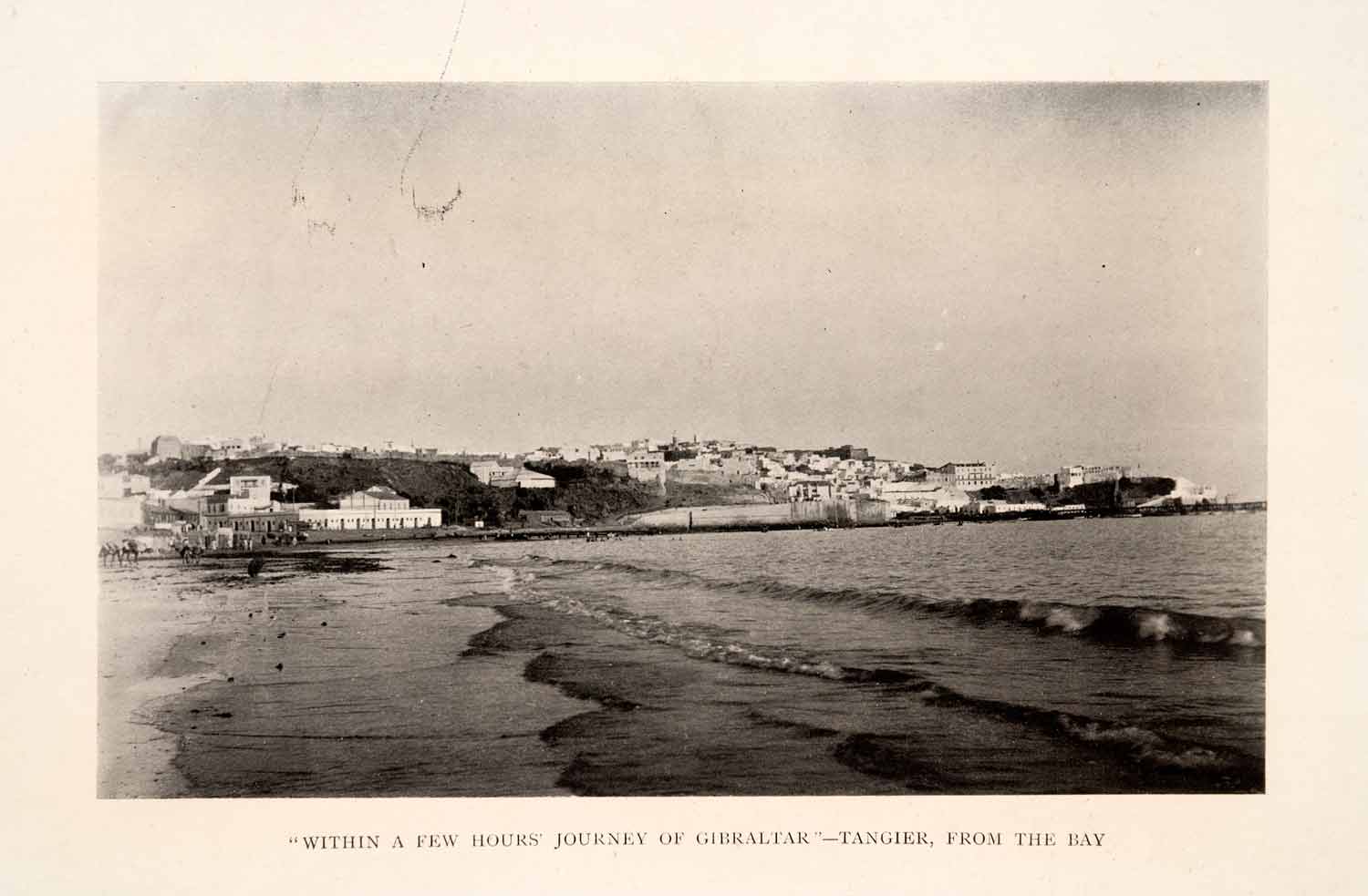 1904 Halftone Print Tangier BAY Kingdom Mor